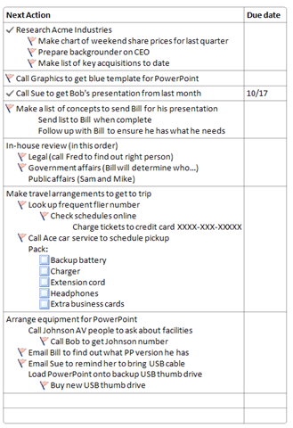 Getting things done onenote template Getting things done onenote template